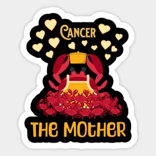 The characters of the zodiac: Cancer Sticker